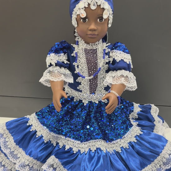 18” Muñeca Religiosa Yemaya/ Yemaya Religious Doll/Santeria