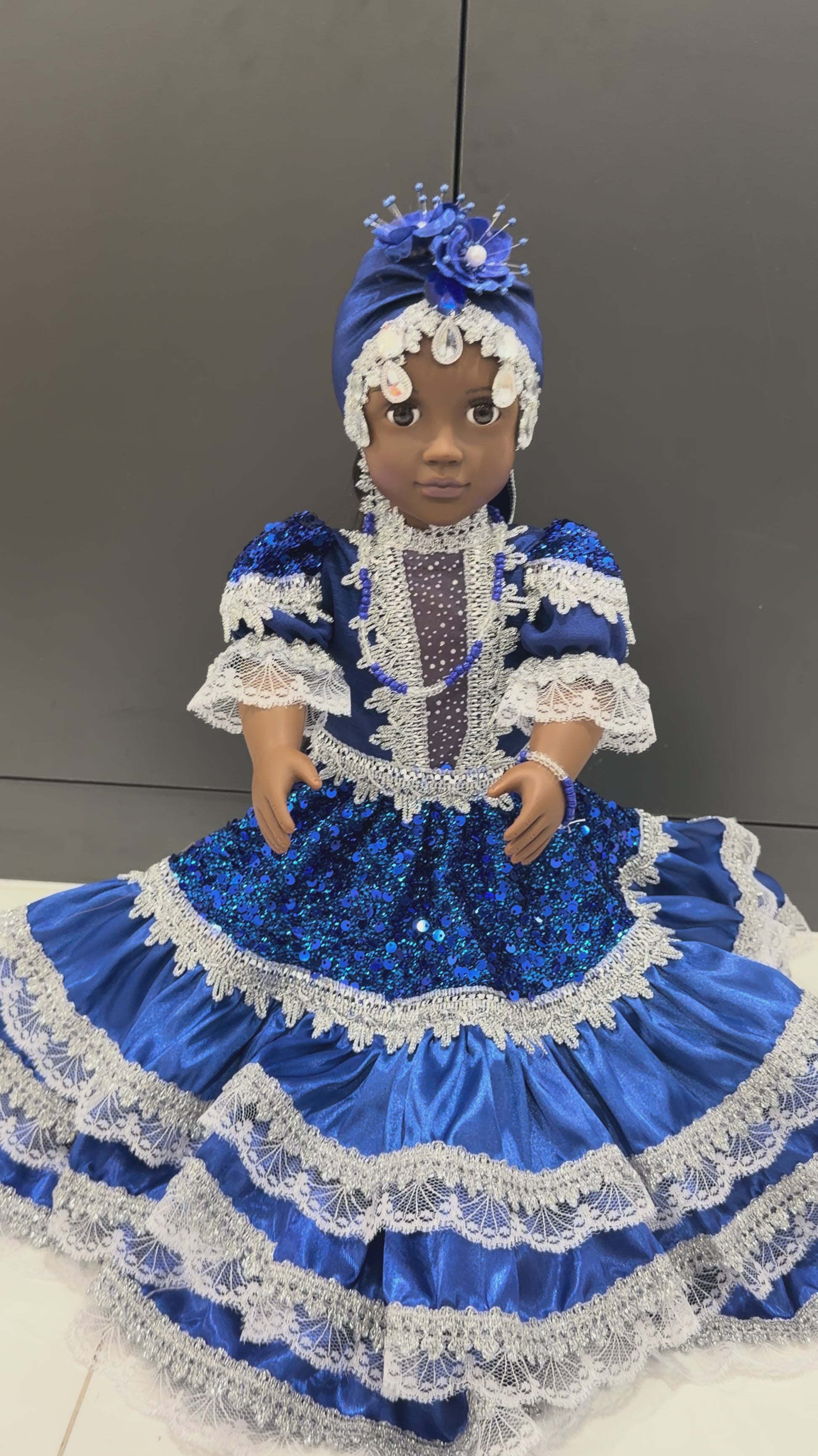 18” Muñeca Religiosa Yemaya/ Yemaya Religious Doll/Santeria