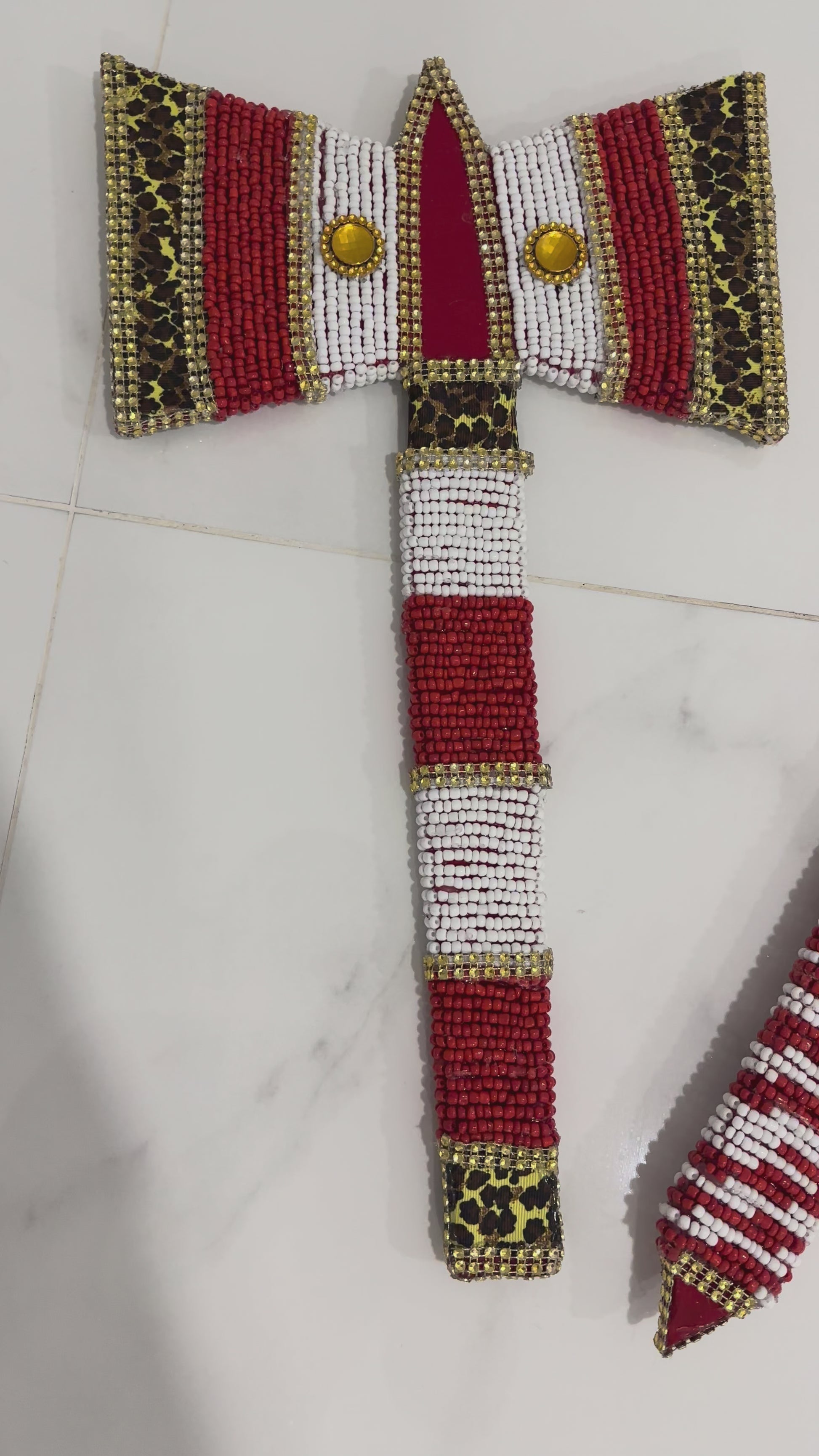 Hacha de Shango Agayu Decorada/ Shango or Agayu Axe