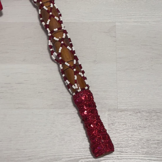 Hacha de Madera de Shango Decorada /Santeria IFA