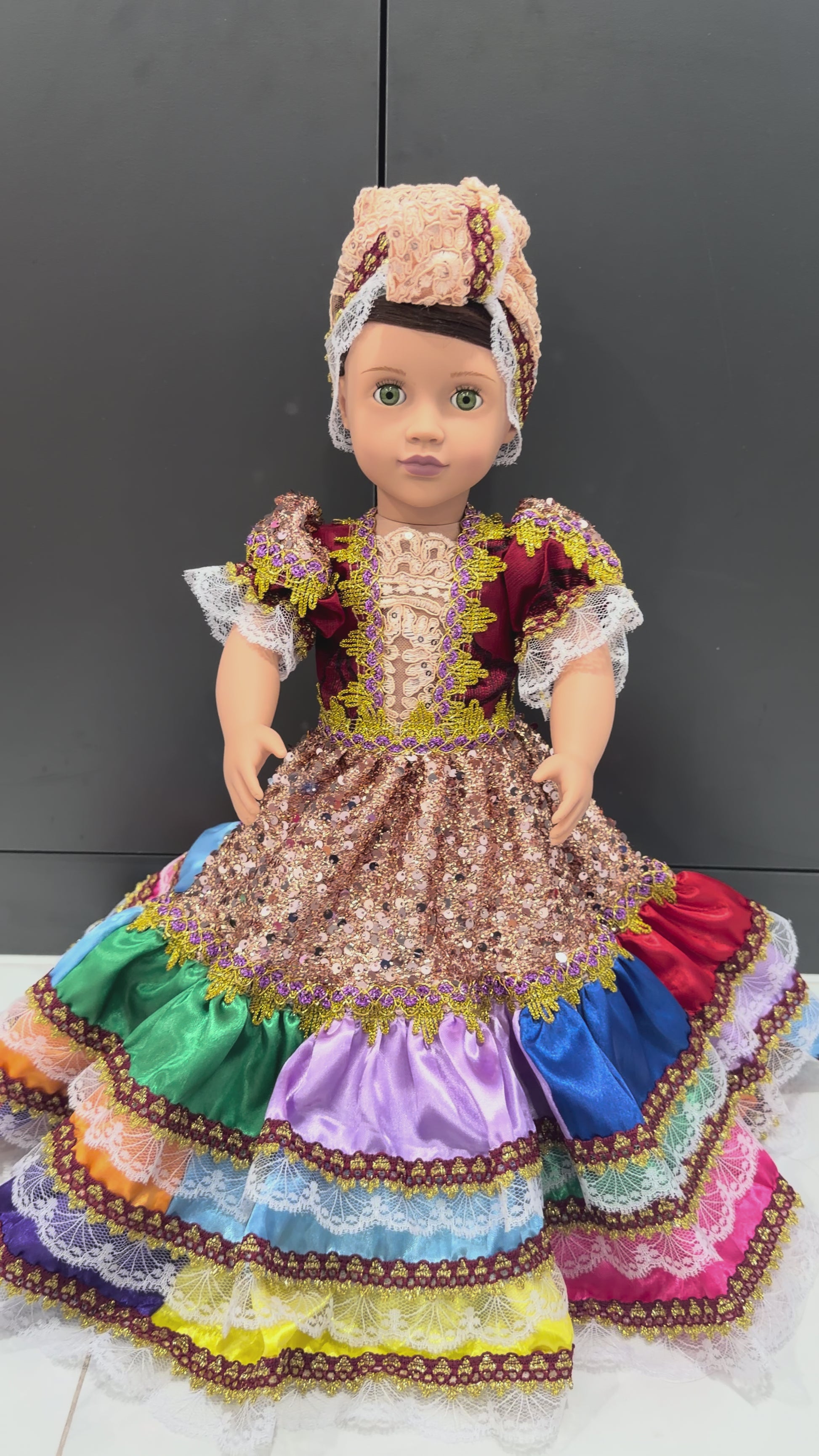 18” Muñeca Religiosa para Oya/ Religious Doll for Oya/Santeria