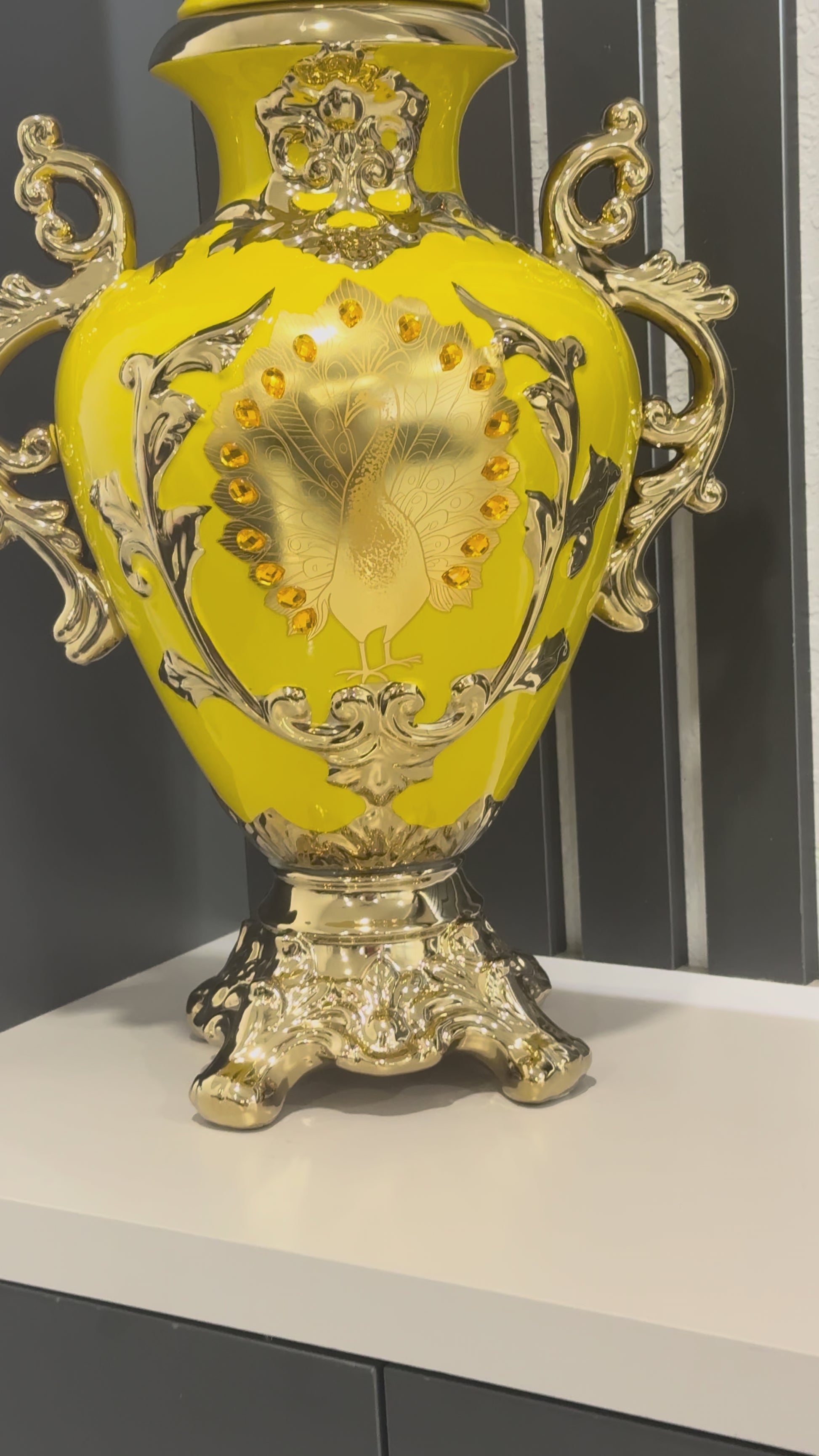 Potiche Sopera de Oshun con Diseño/ Ochun Tureen