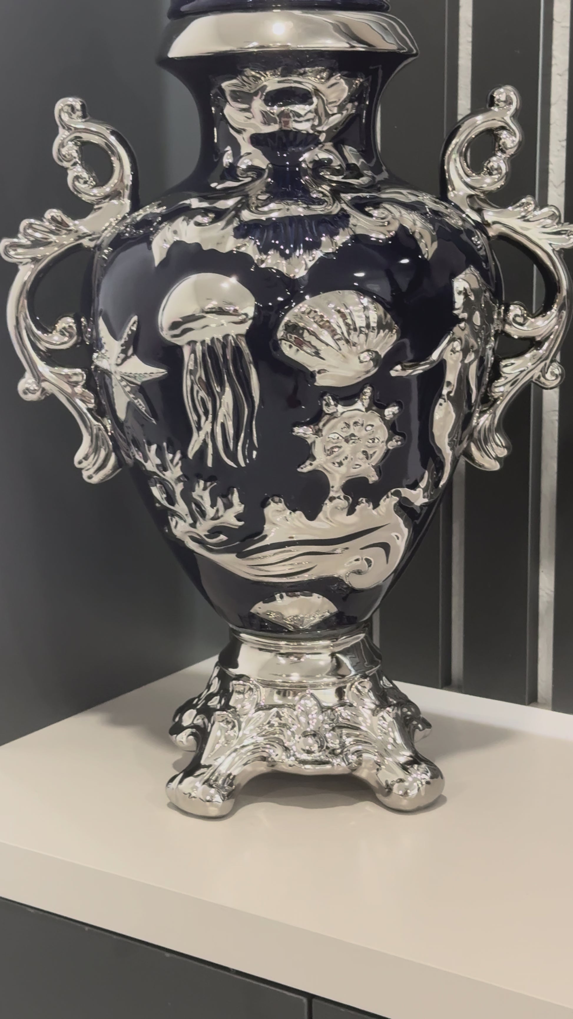 Potiche Sopera de Yemaya con Diseño/ Yemaya Tureen