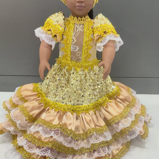 18” Muñeca Religiosa para Oshun/ Religious Doll for Ochun/Santeria