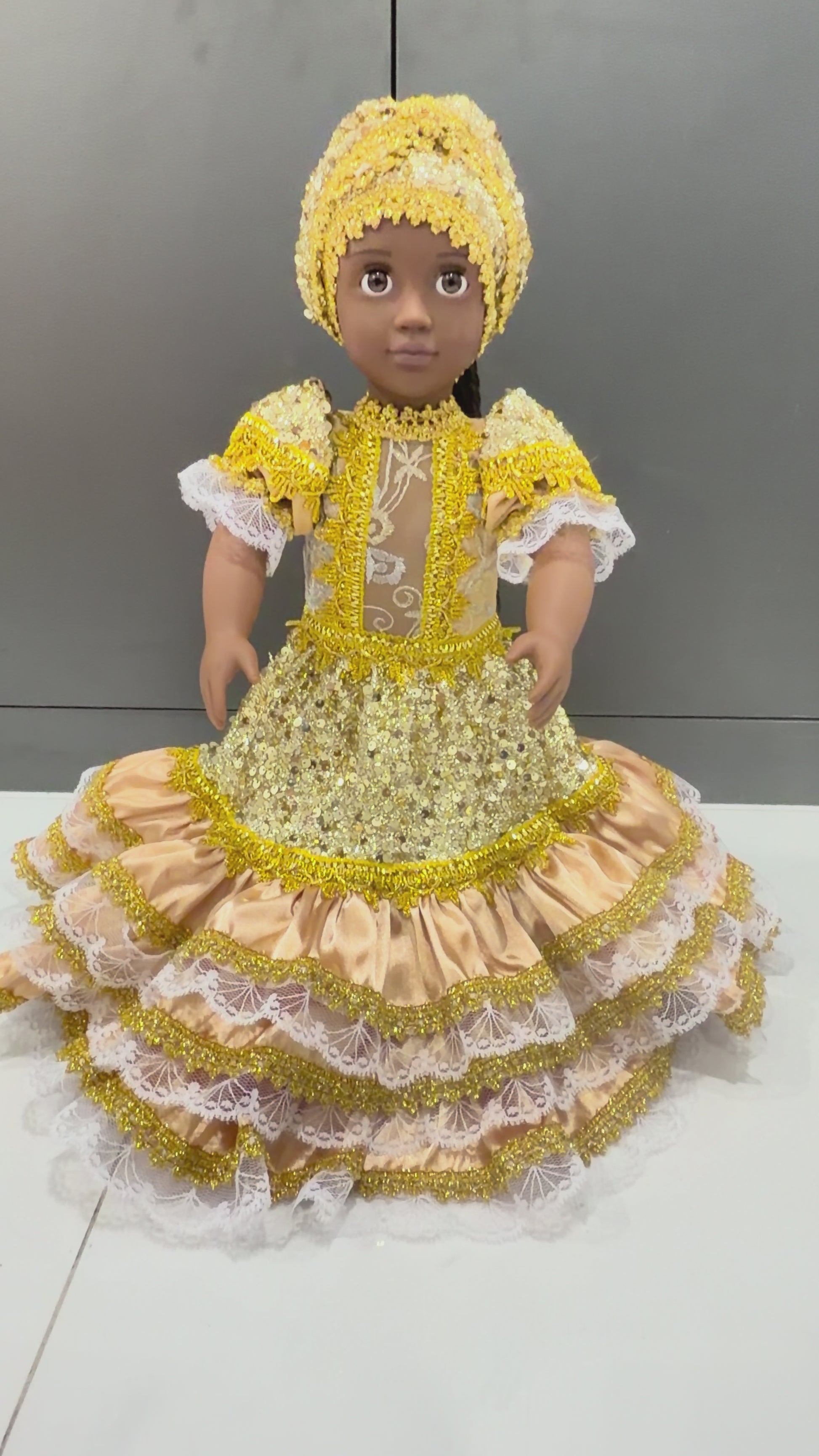 18” Muñeca Religiosa para Oshun/ Religious Doll for Ochun/Santeria