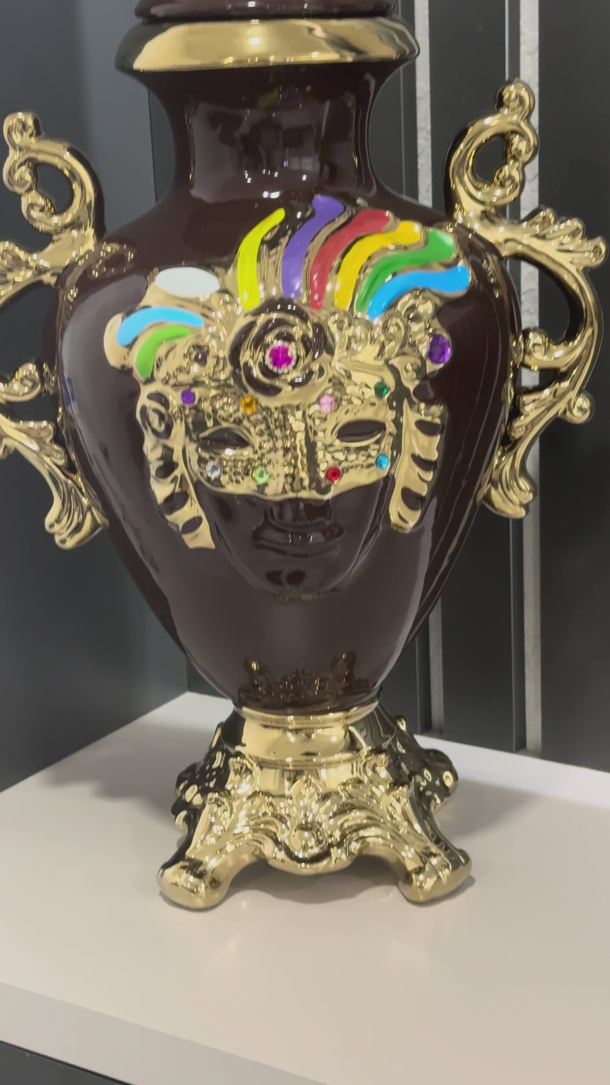 Potiche Sopera de Oya con Diseño/ Oya Tureen